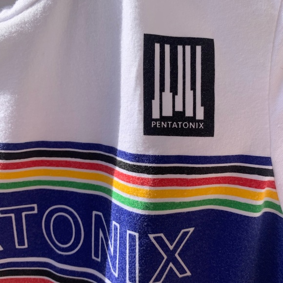 Pentatonix Men’s Striped Logo Tee size M - Picture 3 of 10